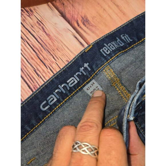 Carhartt Relaxed Fit Rugged Flex Straight Jeans 42 x 34 - Picture 4 of 8